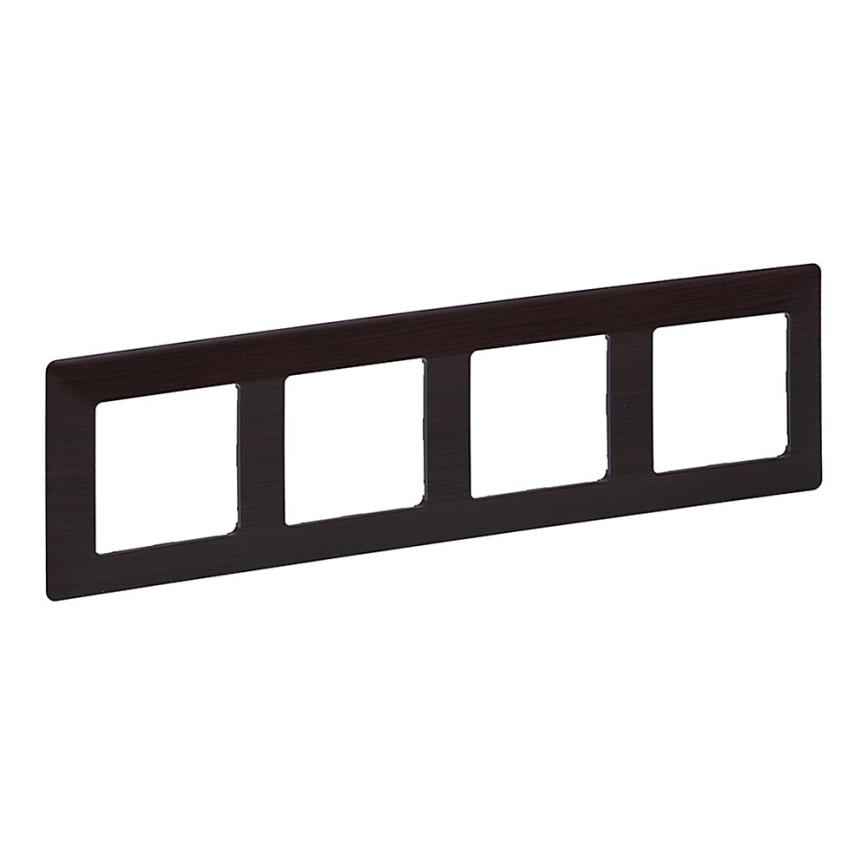 Legrand 754174 - Switch frame VALENA LIFE 4P dark wood