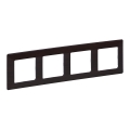 Legrand 754174 - VALENA LIFE 4-gang switch frame, dark wood finish