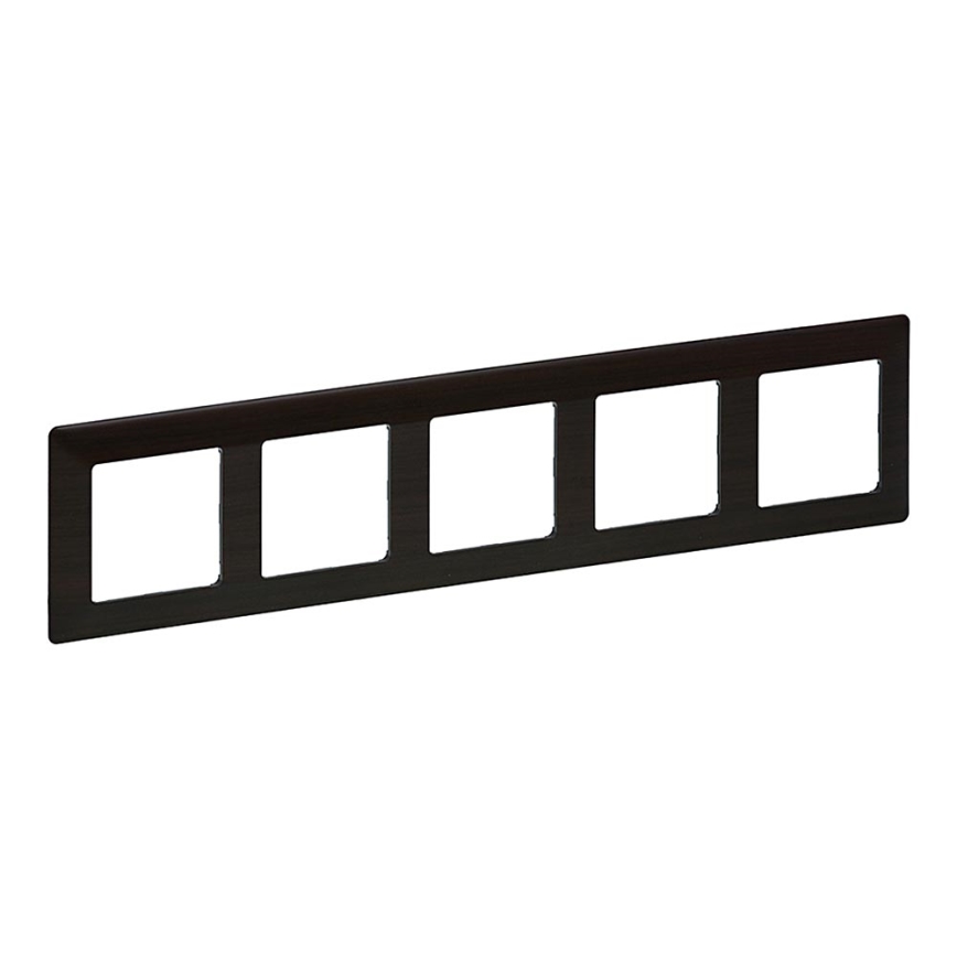 Legrand 754175 - Switch frame VALENA LIFE 5P dark wood