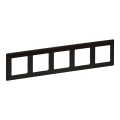 Legrand 754175 - VALENA LIFE 5-module switch frame in dark wood finish