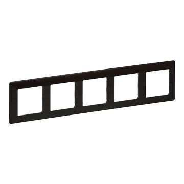 Legrand 754175 - VALENA LIFE 5-module switch frame in dark wood finish