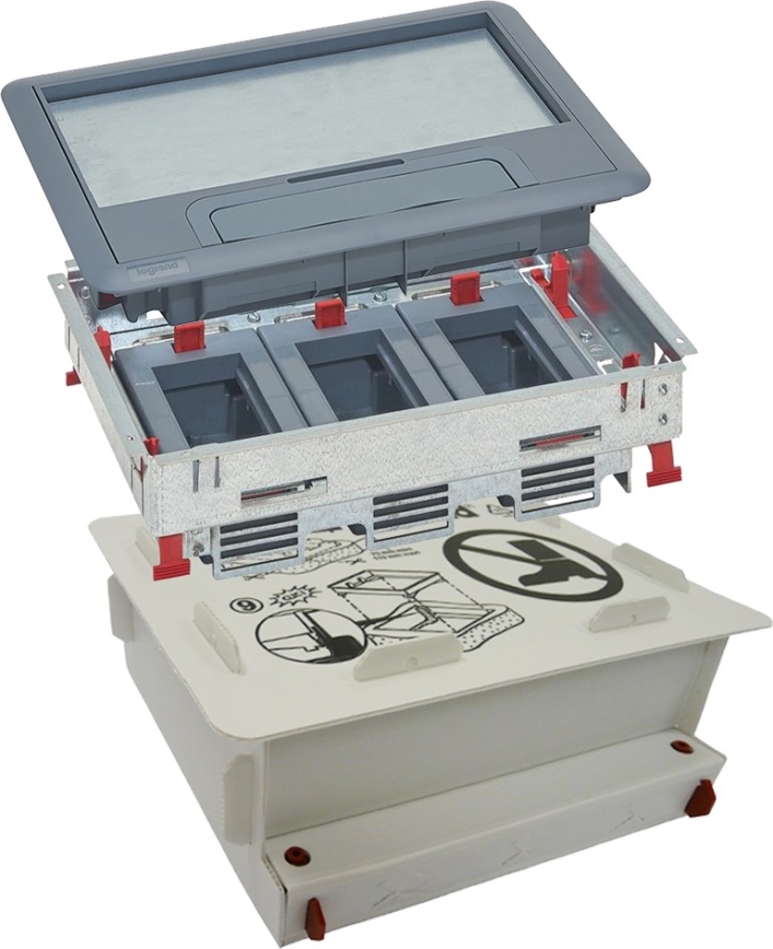 LEGRAND - Floor box for concrete 12 modules (6 devices 45x45)
