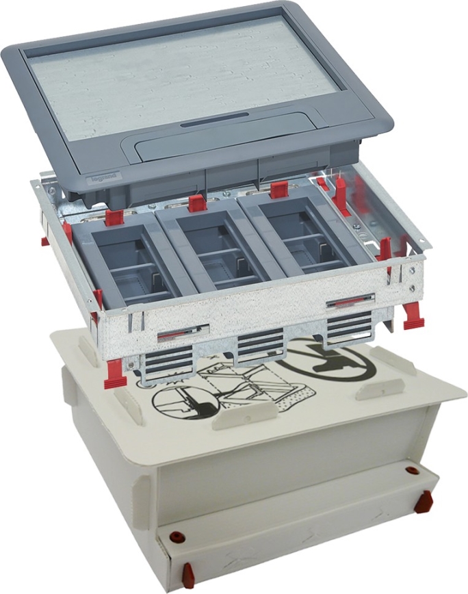 LEGRAND - Floor box for concrete 18 modules (9 devices 45x45)
