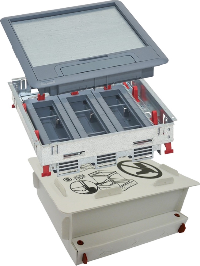 LEGRAND - Floor box for concrete 24 modules (12 devices 45x45)