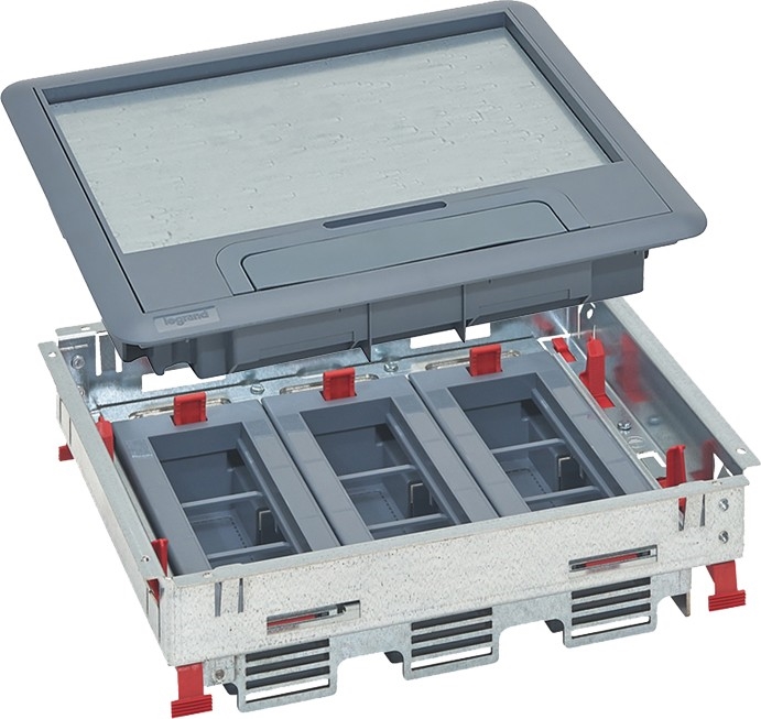 LEGRAND - Floor box for double floors 18 modules (9 devices 45x45)
