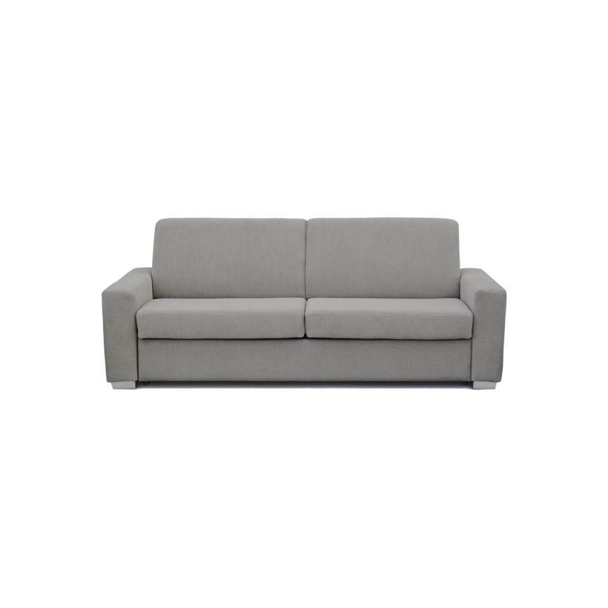 LEKA three-seater sofa bed for daily use, gray
