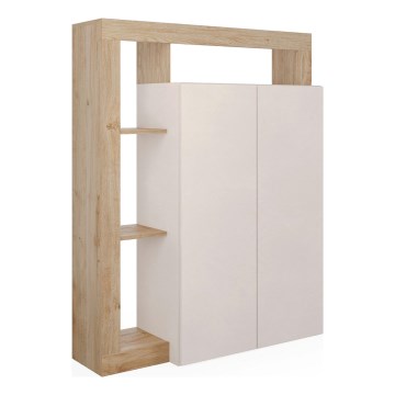 LENOR Chest of Drawers Cashmere/Brown