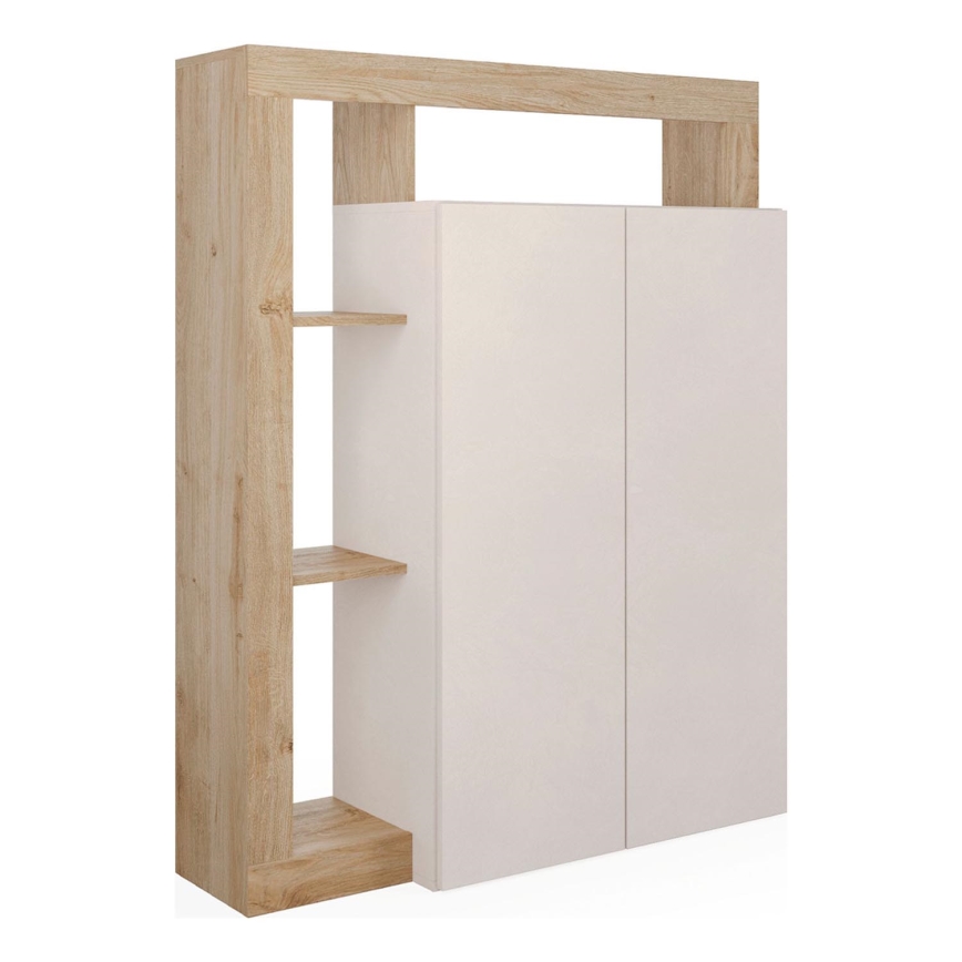 LENOR Chest of Drawers Cashmere/Brown