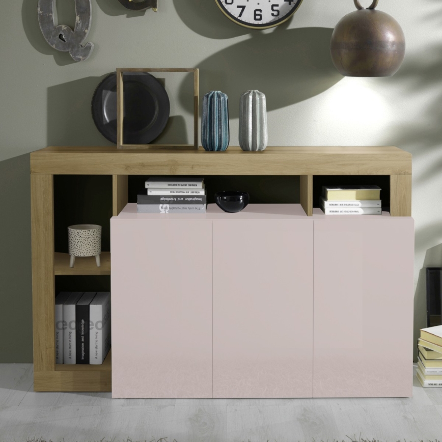 LENOR Chest of Drawers Cashmere/Brown