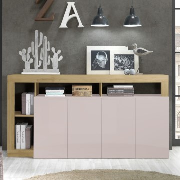 LENOR Chest of Drawers, Cashmere/Brown