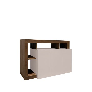 LENOR chest of drawers Cashmere/Oak