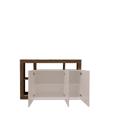 LENOR chest of drawers Cashmere/Oak