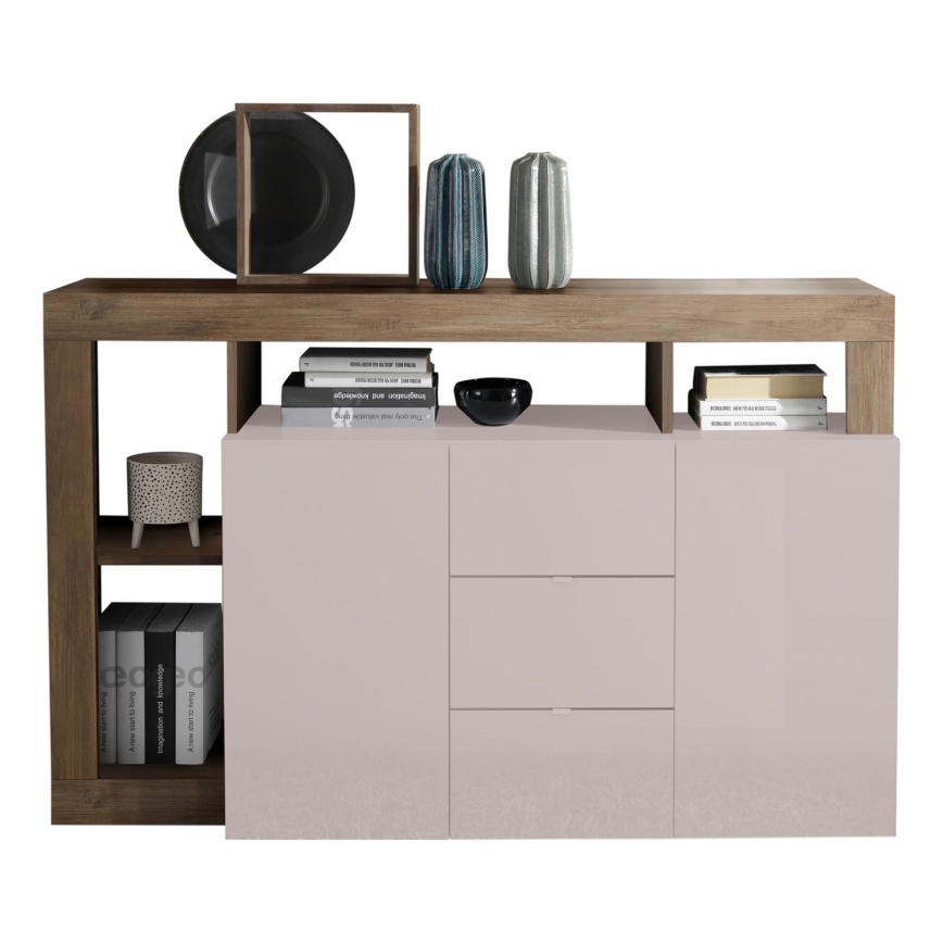 LENOR Chest of Drawers – Cashmere/Oak