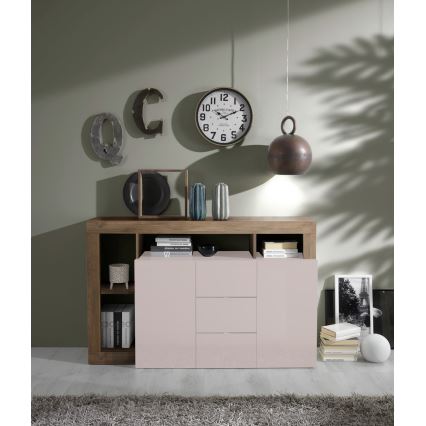 LENOR Chest of Drawers – Cashmere/Oak