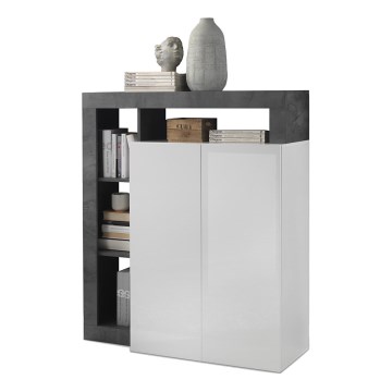 LENOR Chest of Drawers White/Anthracite
