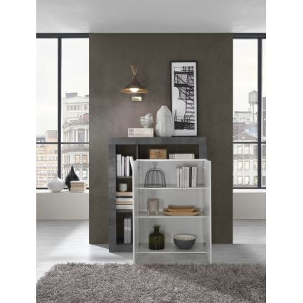 LENOR Chest of Drawers White/Anthracite