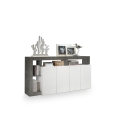 LENOR Chest of Drawers, White/Anthracite