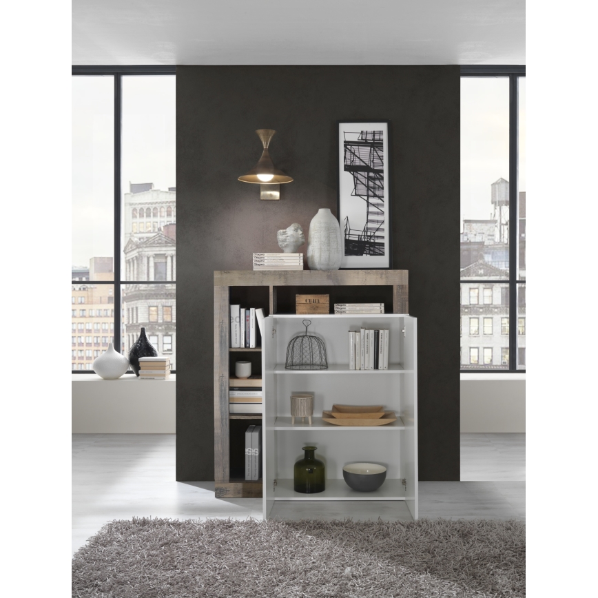 LENOR Chest of Drawers White/Brown