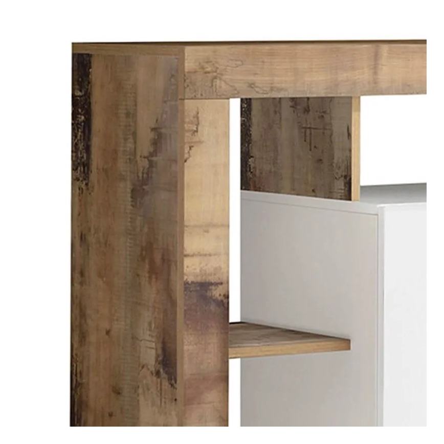 LENOR Chest of Drawers, White/Brown