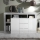 LENOR Chest of Drawers – White/Gray Concrete Effect