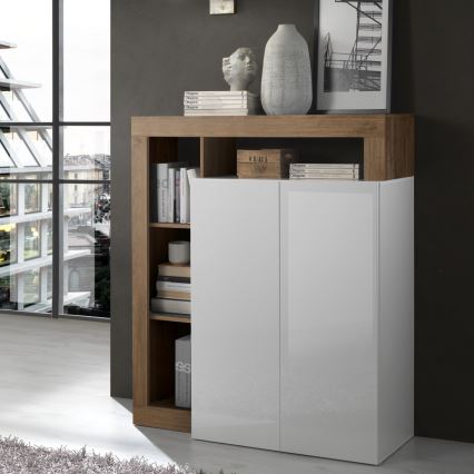 LENOR Chest of Drawers White/Oak