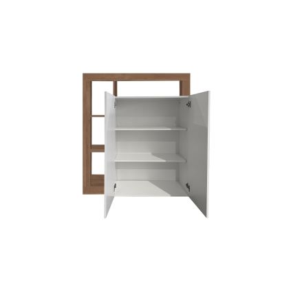 LENOR Chest of Drawers White/Oak