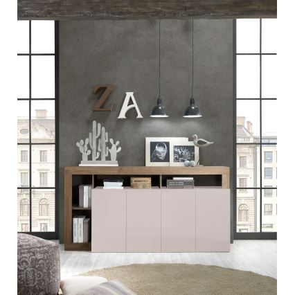 LENOR Chest of Drawers — Cashmere/Oak