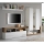 LENOR Living Room Wall Unit – White/Oak