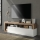LENOR TV Stand, White/Oak