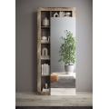 LENOR Wardrobe 91x209 cm White/Brown