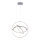 Leuchten Direkt 11260-55 - LED Dimming chandelier on a string JELLA 3xLED/28W/230V