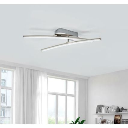 Leuchten Direkt 11270-55 - LED Surface-mounted chandelier SIMON 2xLED/5W/230V matte chrome