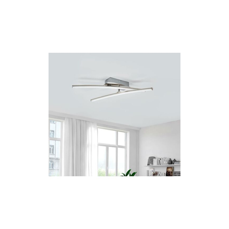 Leuchten Direkt 11270-55 - LED Surface-mounted chandelier SIMON 2xLED/5W/230V matte chrome