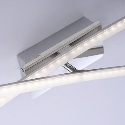 Leuchten Direkt 11272-55 - LED Surface-mounted chandelier SIMON 2xLED/8W/230V matte chrome
