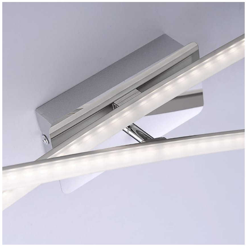 Leuchten Direkt 11272-55 - LED Surface-mounted chandelier SIMON 2xLED/8W/230V matte chrome