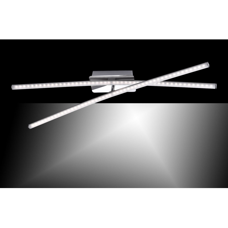 Leuchten Direkt 11272-55 - LED Surface-mounted chandelier SIMON 2xLED/8W/230V matte chrome