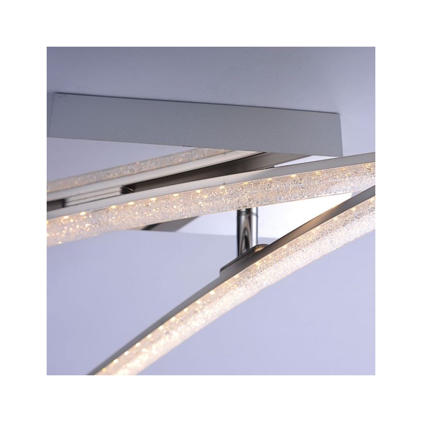 Leuchten Direkt 11290-17 - LED Surface-mounted chandelier SIMON 2xLED/5W/230V shiny chrome