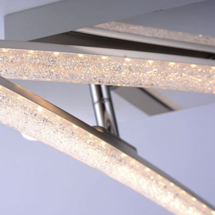 Leuchten Direkt 11290-17 - LED Surface-mounted chandelier SIMON 2xLED/5W/230V shiny chrome