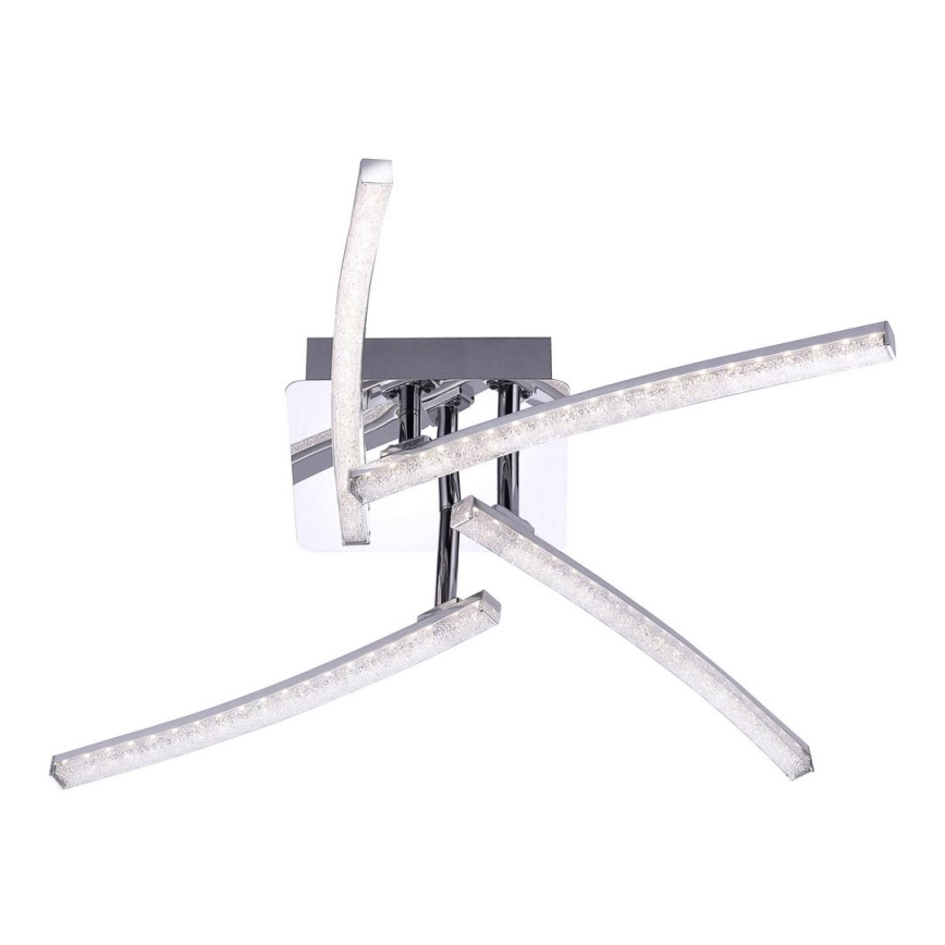 Leuchten Direkt 11291-17 - LED Surface-mounted chandelier SIMON 4xLED/3W/230V shiny chrome