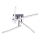 Leuchten Direkt 11291-17 - LED Surface-mounted chandelier SIMON 4xLED/3W/230V shiny chrome