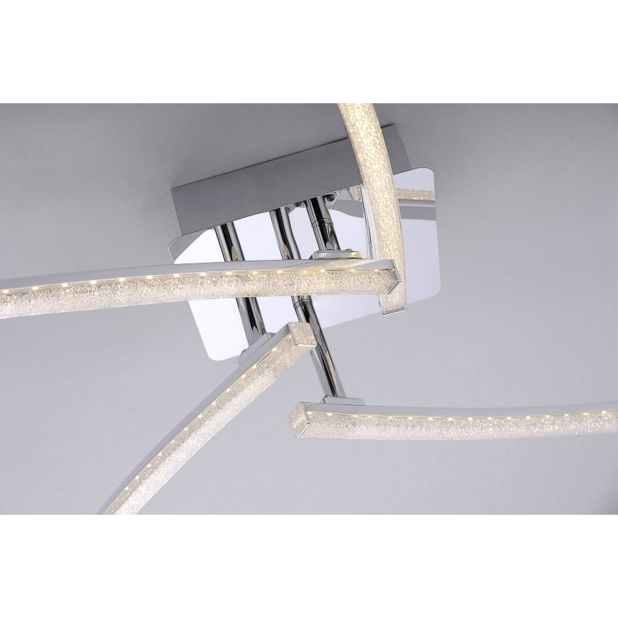 Leuchten Direkt 11291-17 - LED Surface-mounted chandelier SIMON 4xLED/3W/230V shiny chrome
