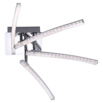 Leuchten Direkt 11291-17 - LED Surface-mounted chandelier SIMON 4xLED/3W/230V shiny chrome