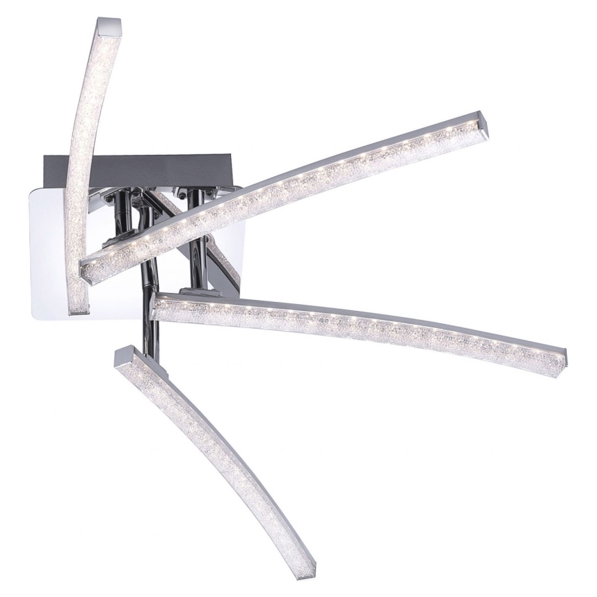 Leuchten Direkt 11291-17 - LED Surface-mounted chandelier SIMON 4xLED/3W/230V shiny chrome