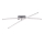 Leuchten Direkt 11292-17 - LED Surface-mounted chandelier SIMON 2xLED/8W/230V shiny chrome