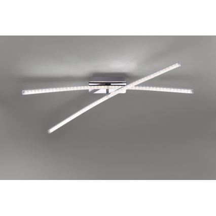 Leuchten Direkt 11292-17 - LED Surface-mounted chandelier SIMON 2xLED/8W/230V shiny chrome