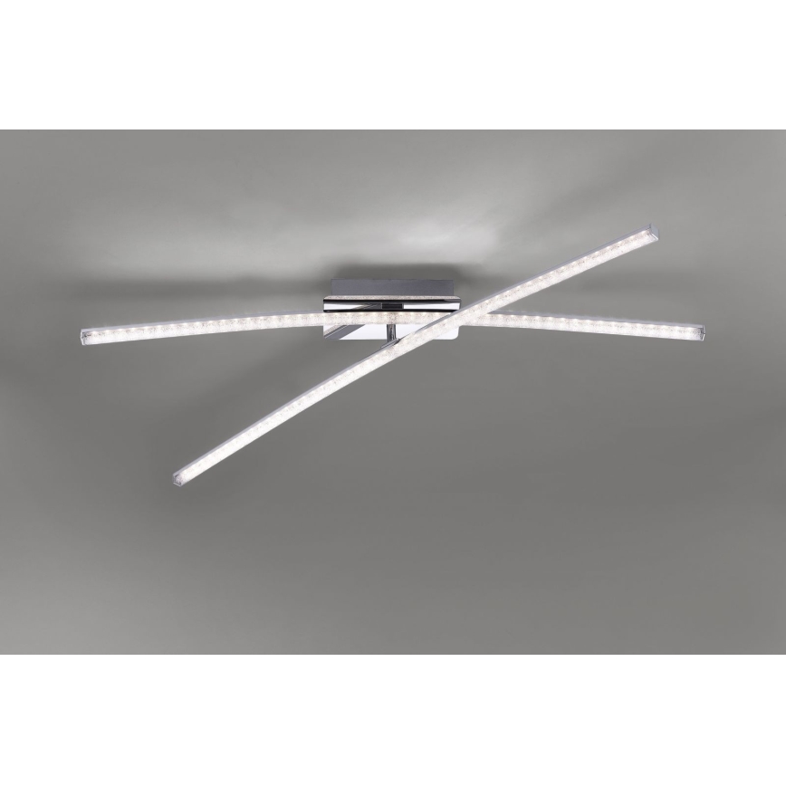 Leuchten Direkt 11292-17 - LED Surface-mounted chandelier SIMON 2xLED/8W/230V shiny chrome