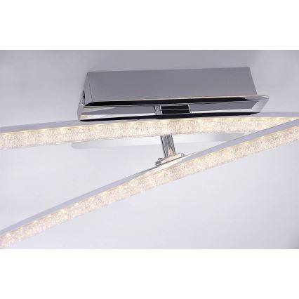 Leuchten Direkt 11292-17 - LED Surface-mounted chandelier SIMON 2xLED/8W/230V shiny chrome