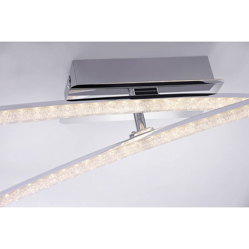 Leuchten Direkt 11292-17 - LED Surface-mounted chandelier SIMON 2xLED/8W/230V shiny chrome