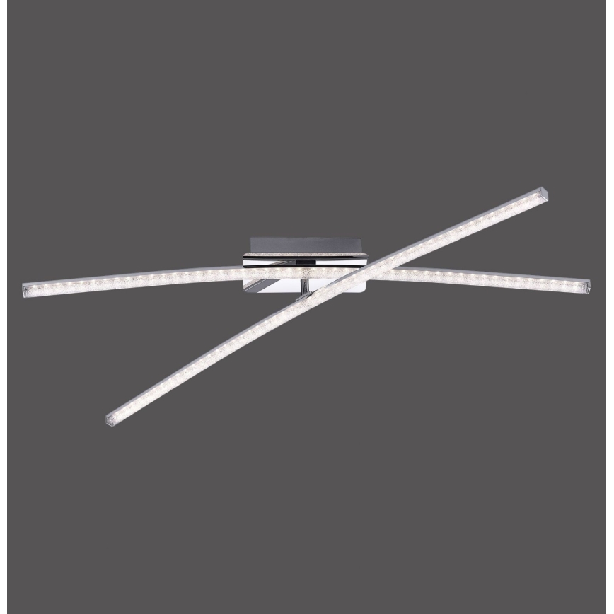 Leuchten Direkt 11292-17 - LED Surface-mounted chandelier SIMON 2xLED/8W/230V shiny chrome