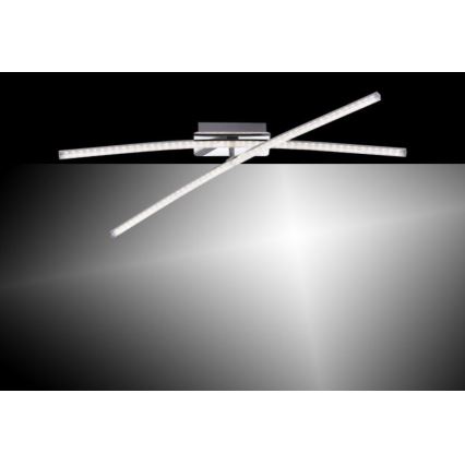 Leuchten Direkt 11292-17 - LED Surface-mounted chandelier SIMON 2xLED/8W/230V shiny chrome
